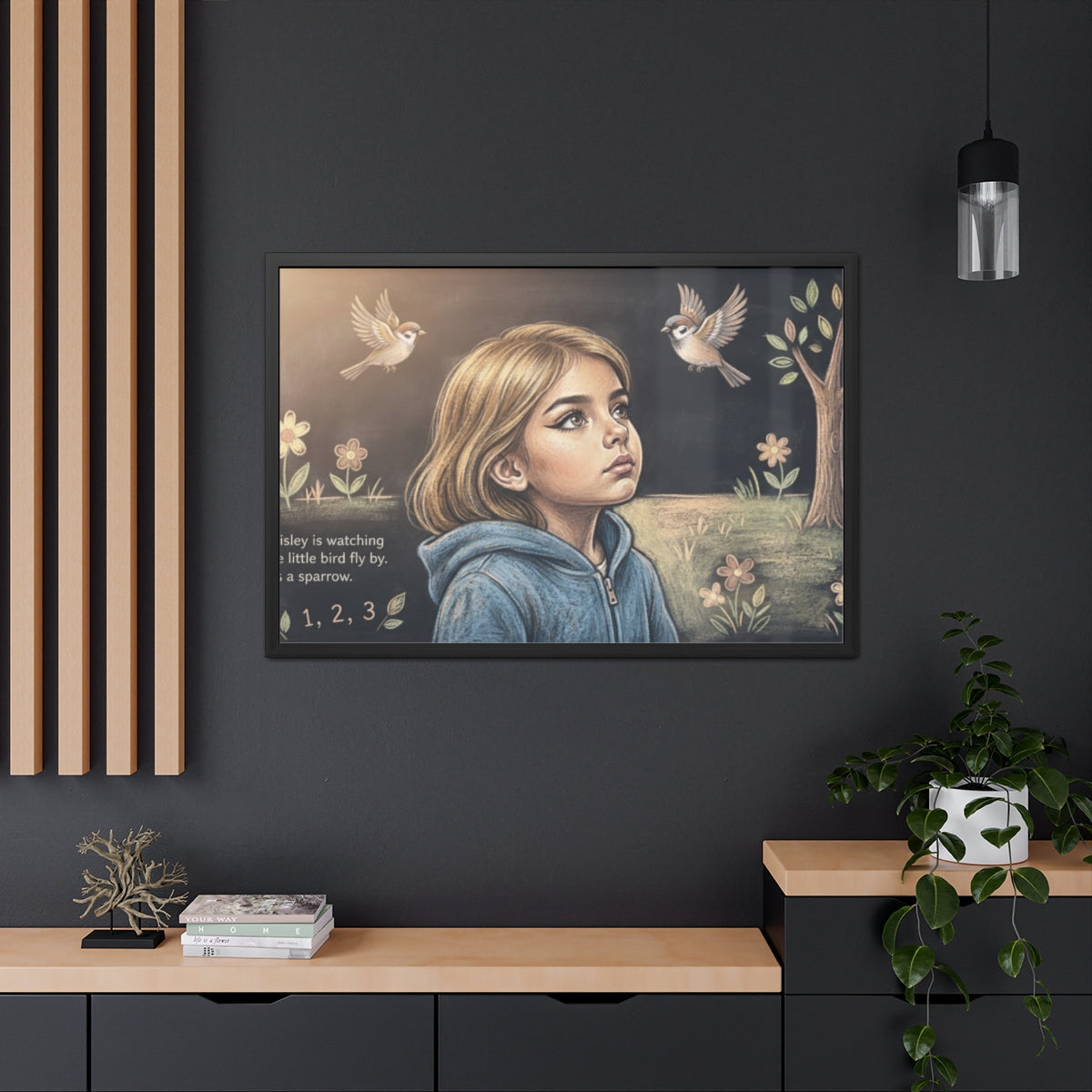 Framed Poster - Little Bird Storybook — Landscape (10×8... |...