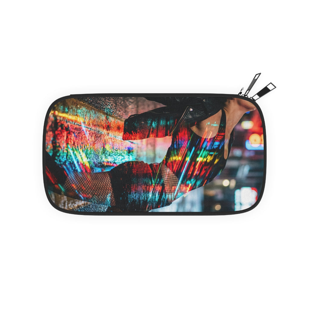 Passport Wallet - Neon Electric Nights | Echovira Gallery