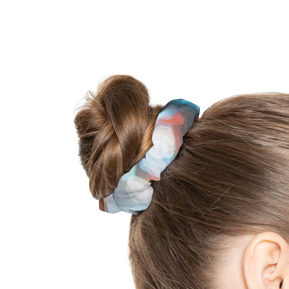 Rainy City Window Scrunchie Hair Tie