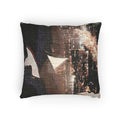 Woven Pillow - Midnight Lovers Silhouette | Echovira Gallery