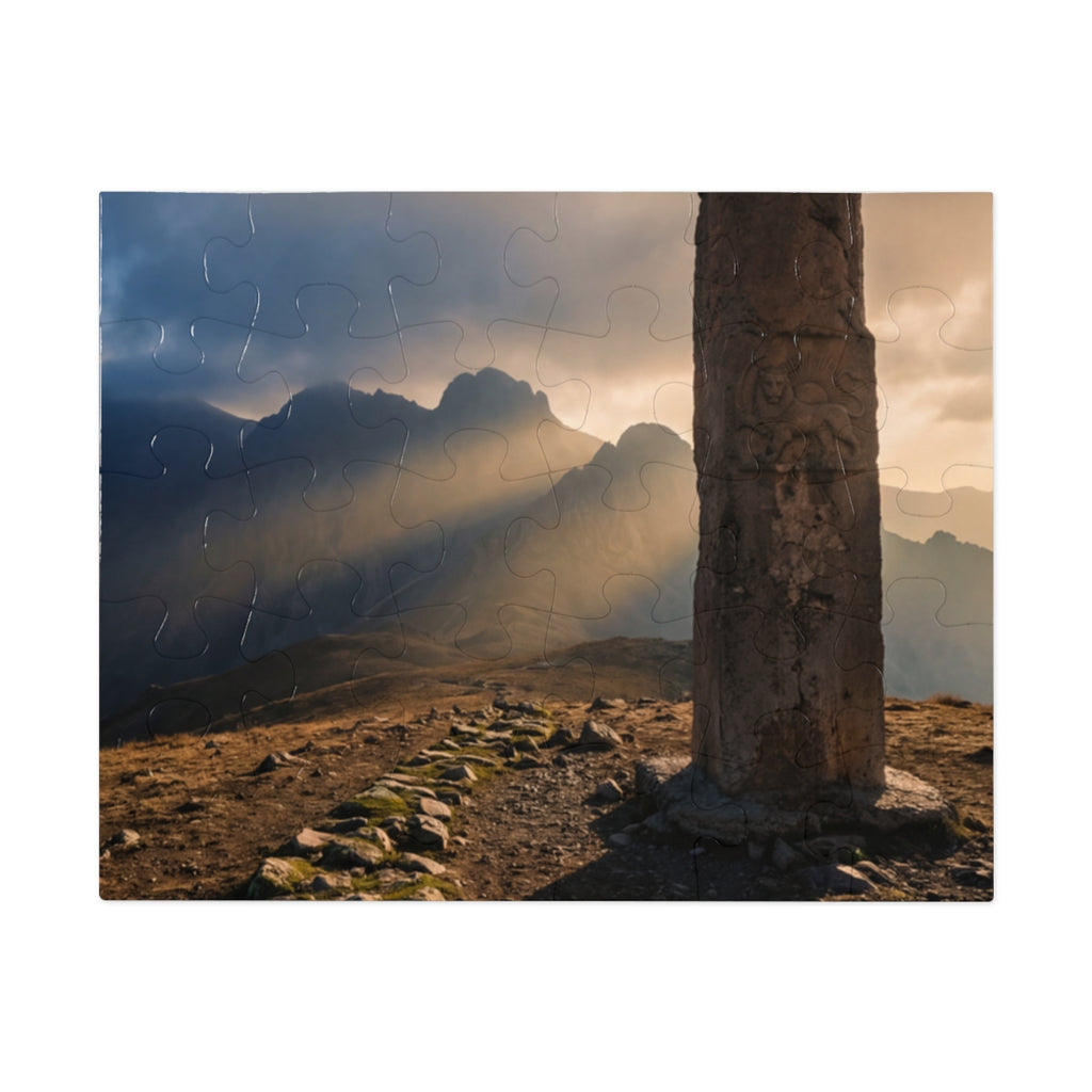 Jigsaw Puzzle with Tin - Jigsaw Puzzle - Cinematic Landscape