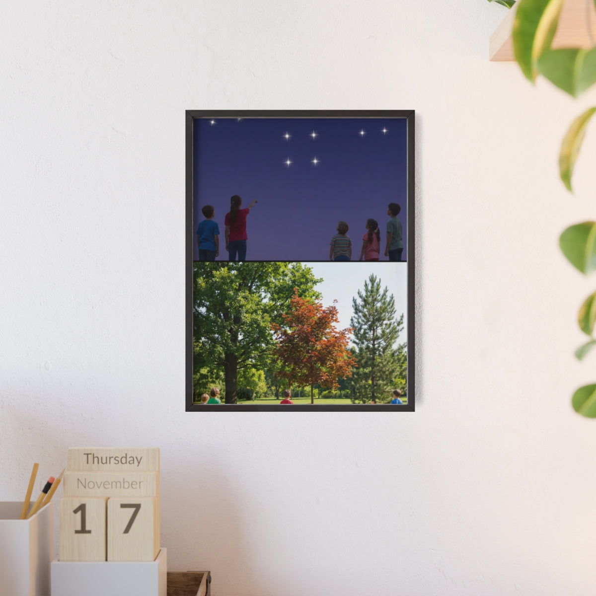 Wooden Framed Poster - Wonder — Portrait