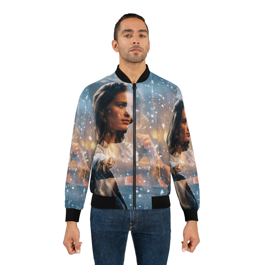 Men's Bomber Jacket - Winter Cello | Echovira Gallery