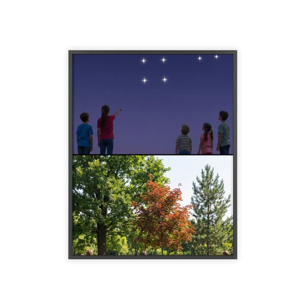 Wooden Framed Poster - Wonder — Portrait