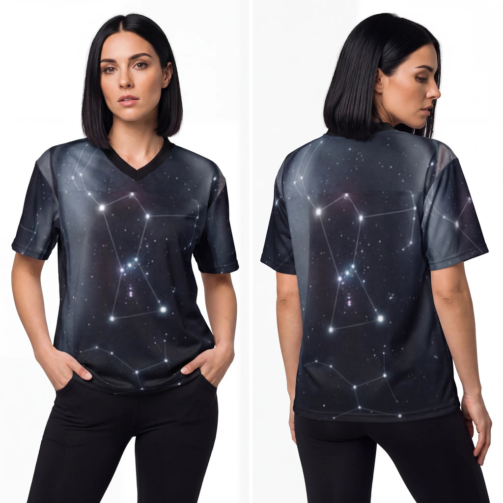 Unisex Football Jersey Orion Constellation Art