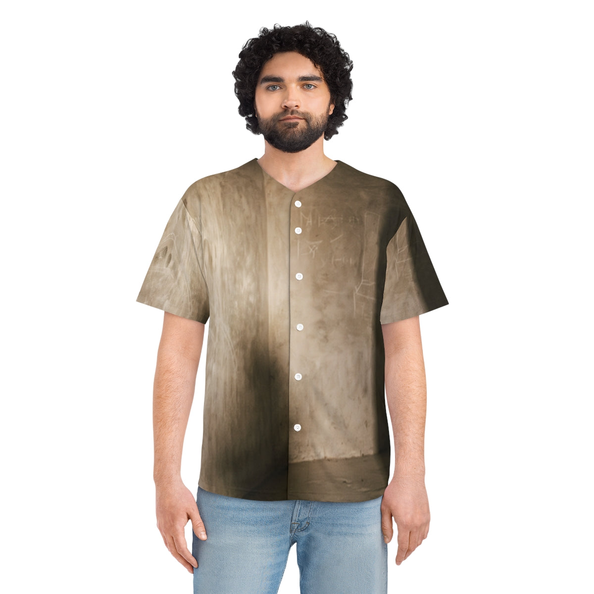 Men's Baseball Jersey - Shadows of the Citadel moody... |...