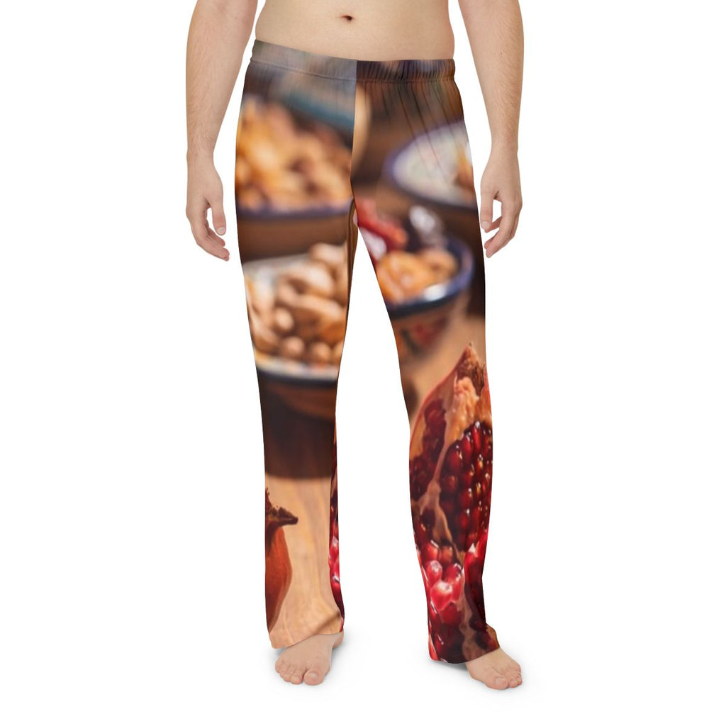 Men's Pajama Pants - Amber Feast Glow | Echovira Gallery