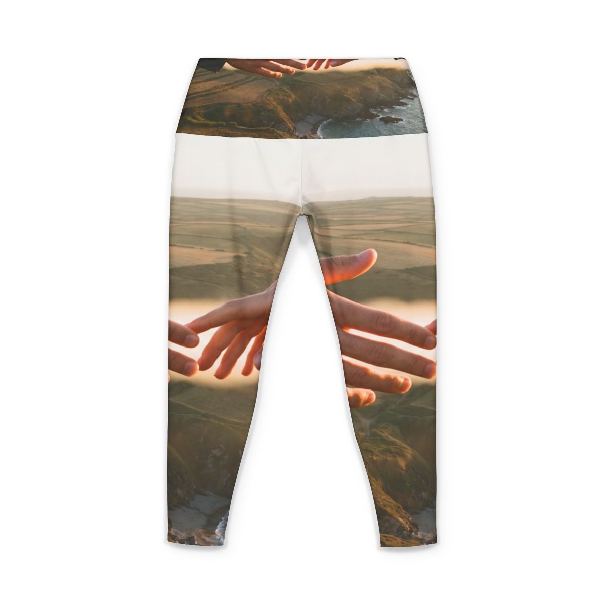 Women's Yoga Pants - The Infinite Touch | Ethereal Coastal...