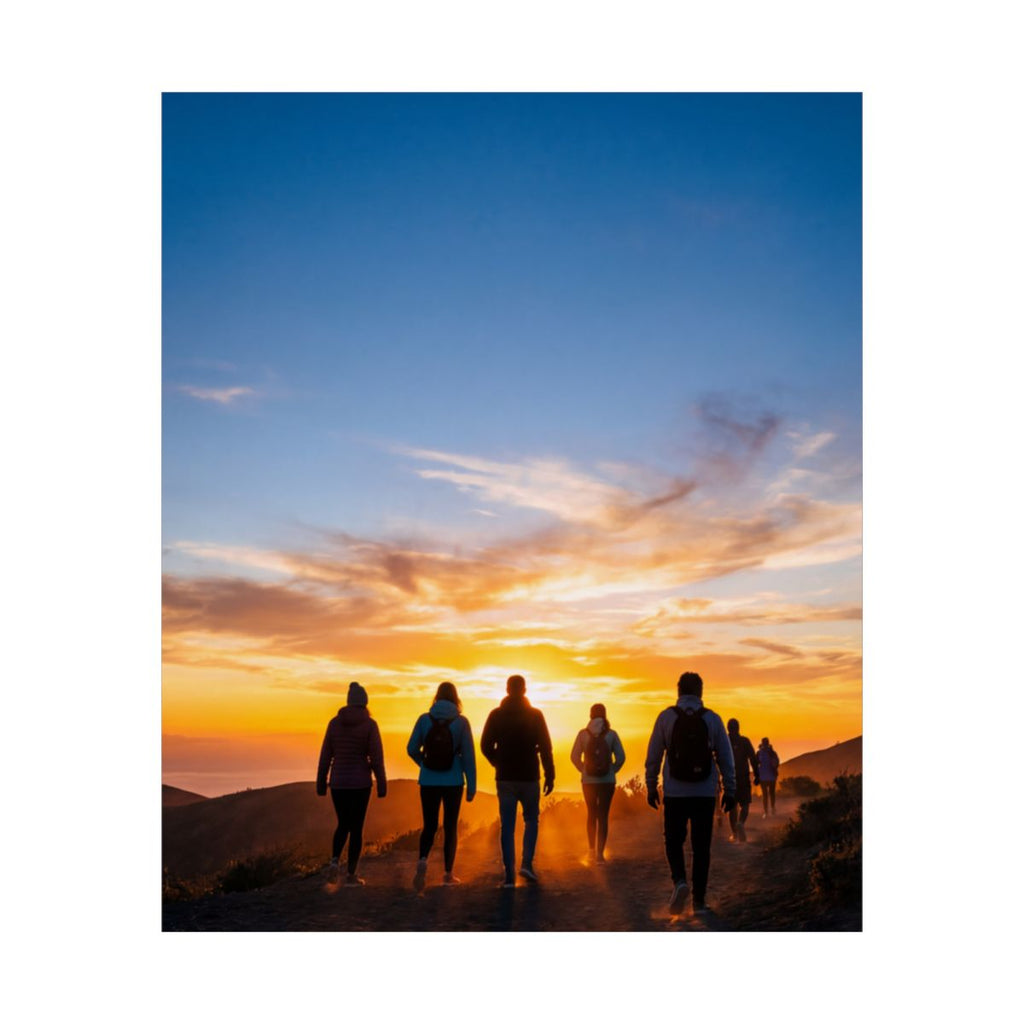 Unframed Posters - Sunrise Trail Journey