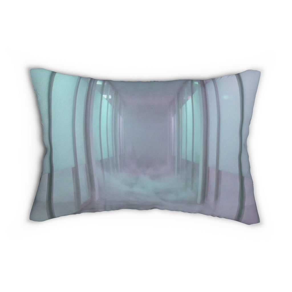 Lumbar Pillow - Misty Corridor Cozy Support | Echovira...