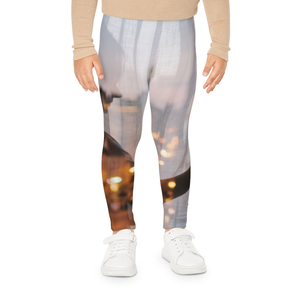 Kids Leggings with Twilight Window Silhouette