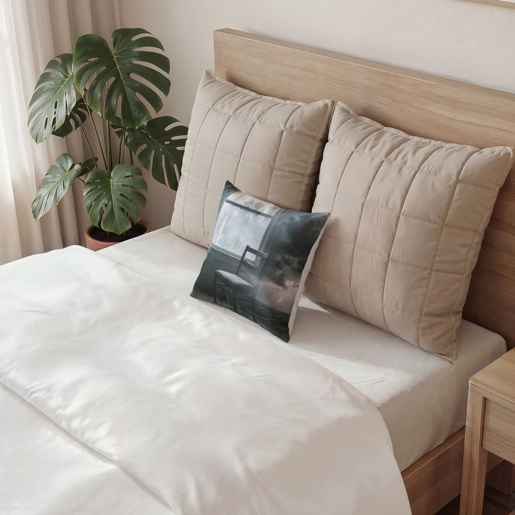 Poly Velvet Pillow - The Storm Within | Echovira Gallery