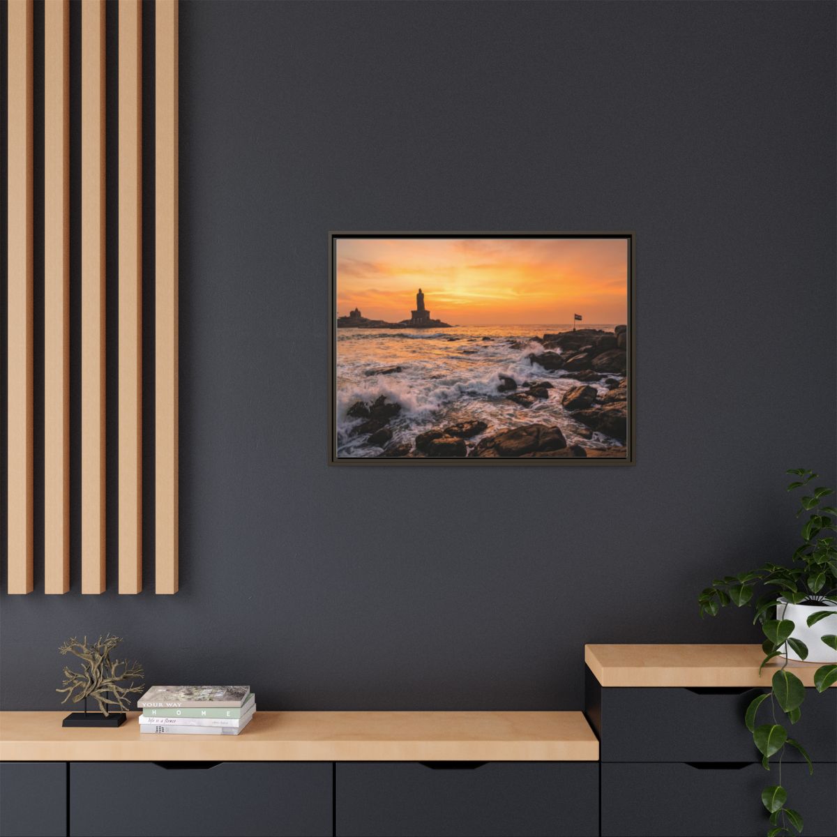 Framed Matte Canvas - Majestic Golden Coast