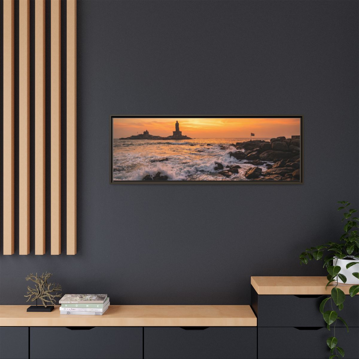 Framed Matte Canvas - Majestic Golden Coast
