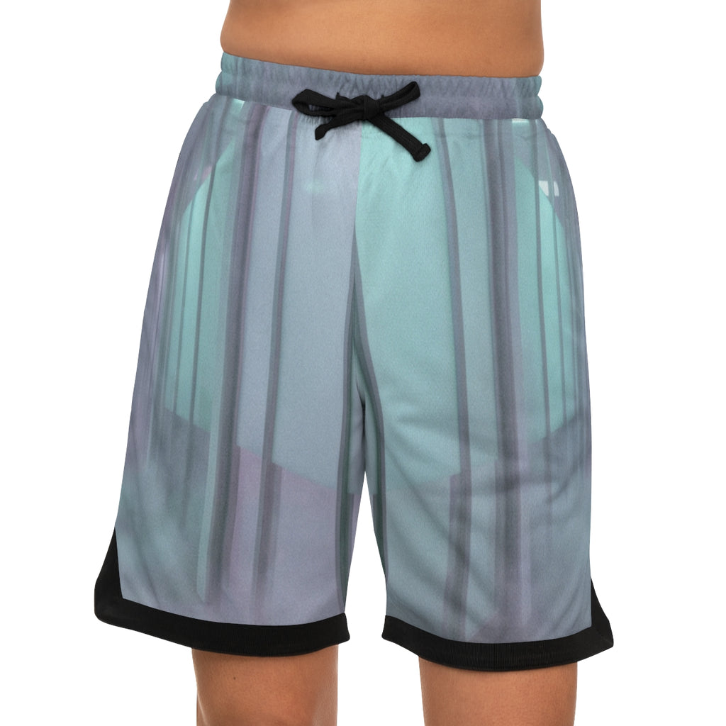 Men's Basketball Rib Shorts - Liminal Fog Office | Echovira...