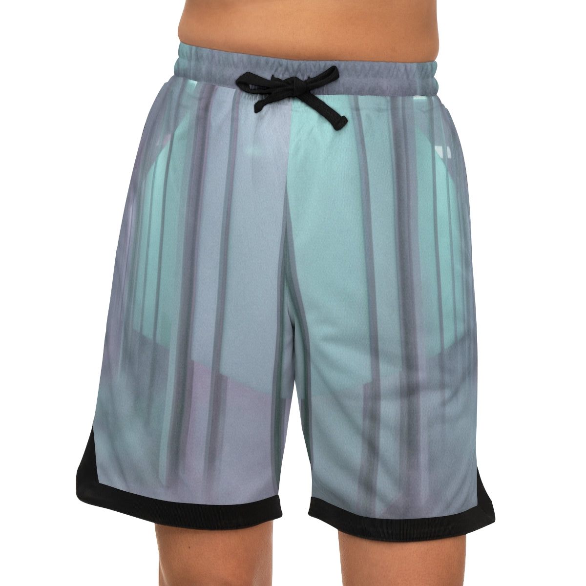 Men's Basketball Rib Shorts - Liminal Fog Office | Echovira...