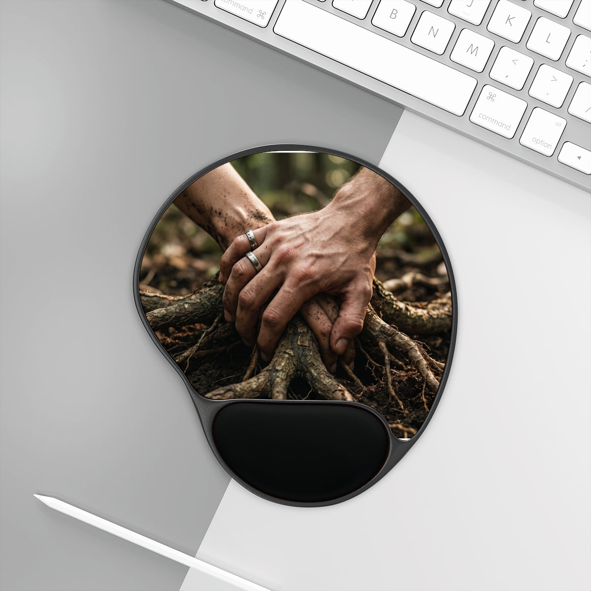 Forest Roots Ergonomic Desk Mouse Pad