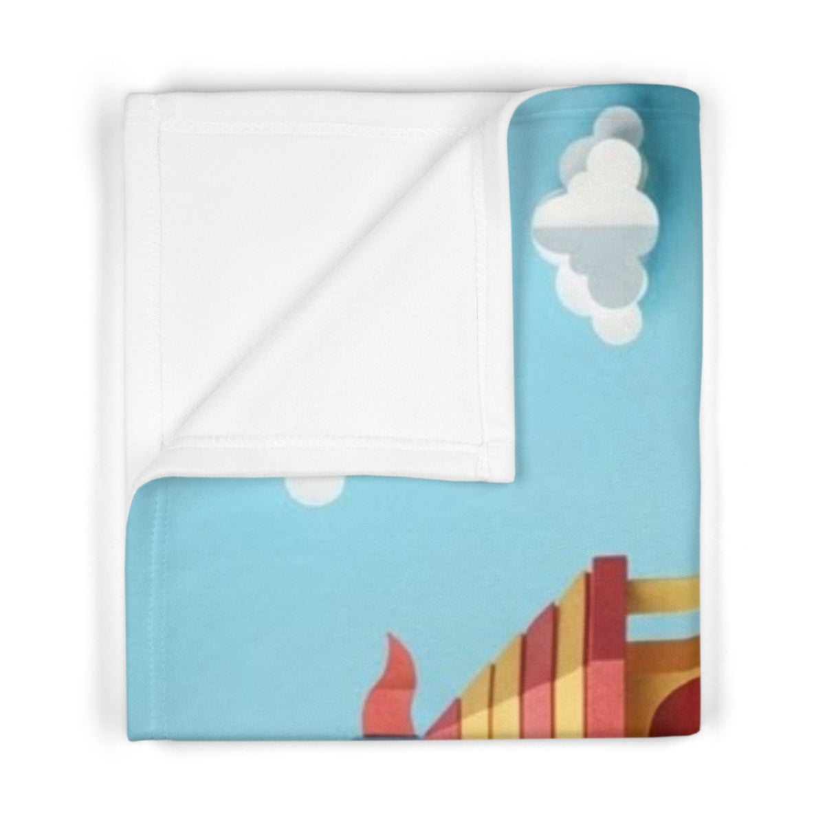 Soft Fleece Baby Blanket - Papercut Playground Adventure......