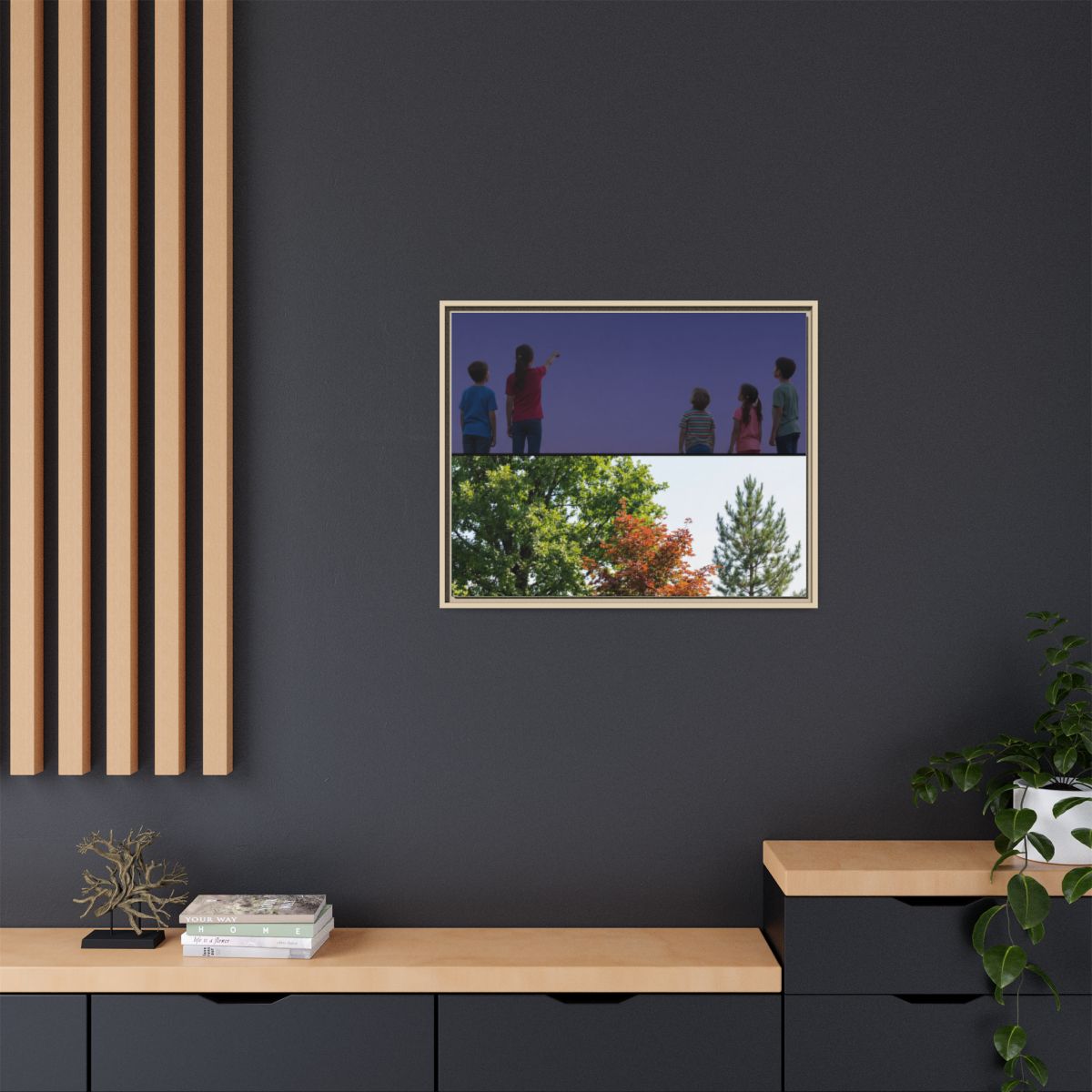 Matte Canvas, Framed - Constellation Woods