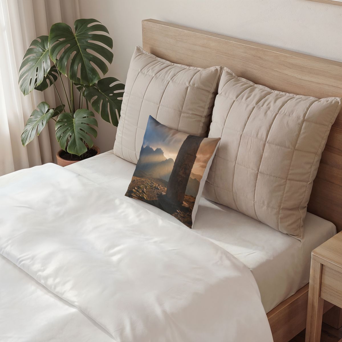 Poly Velvet Pillow - Mystic Peak