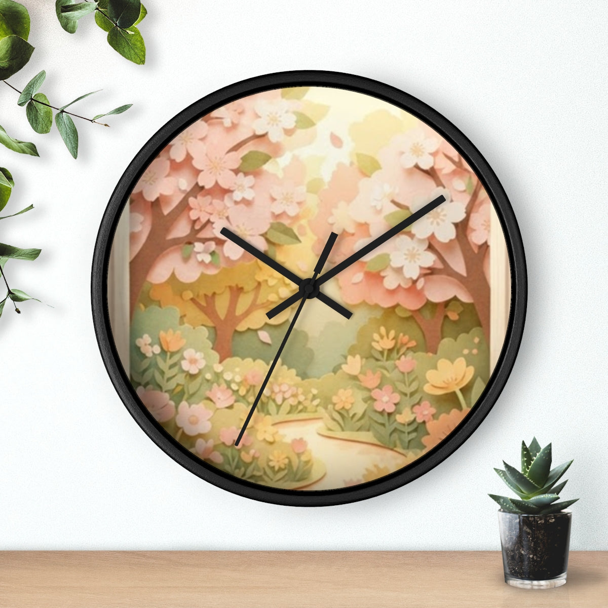 Wall Clock - Secret Garden Doorway | Echovira Gallery