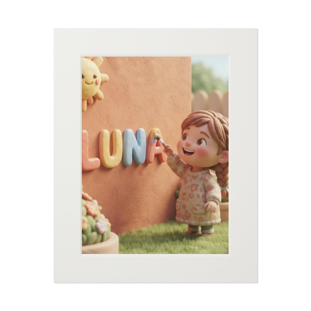 Fine Art Print - Luna Sunshine Passepartout — Portrait... |...