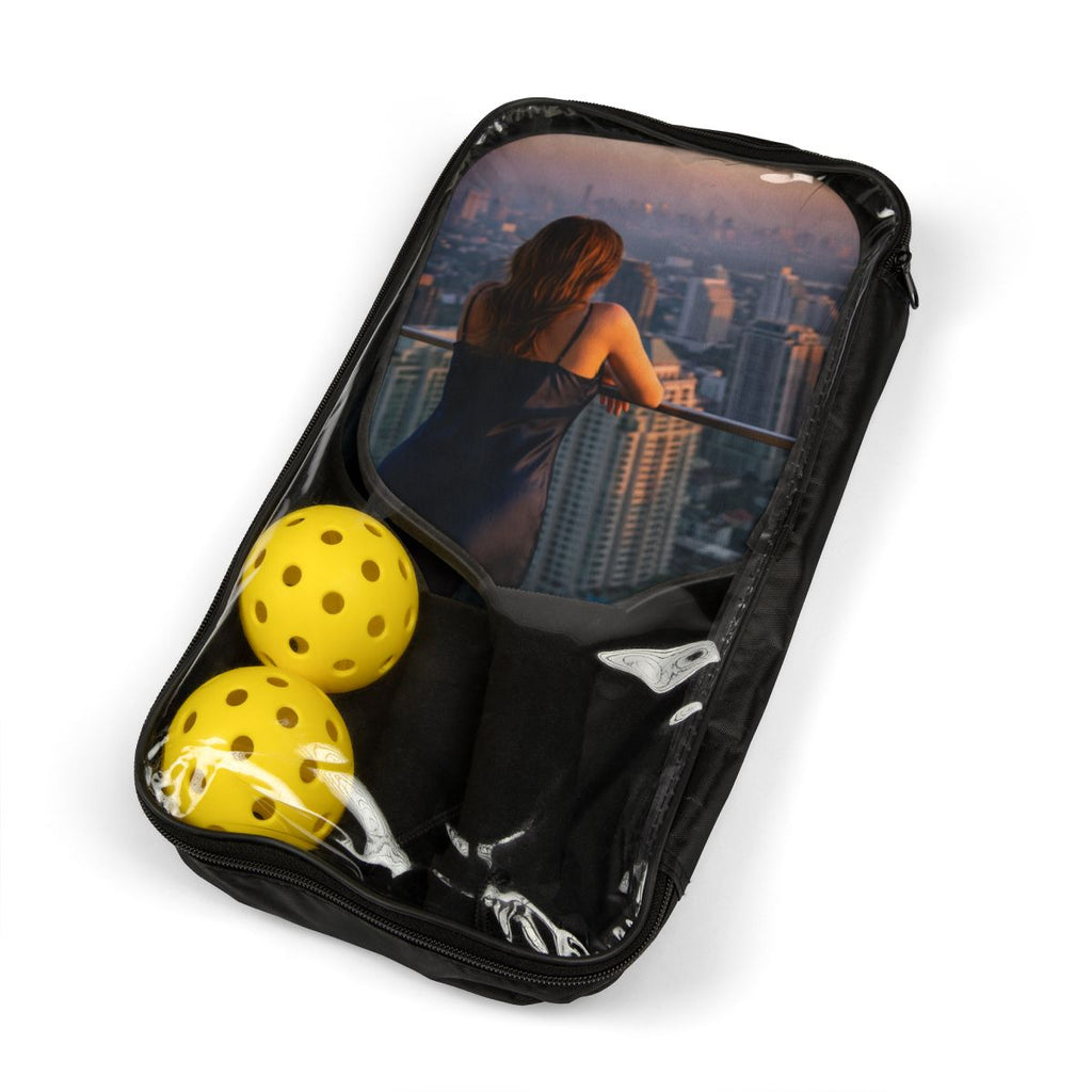 Pickleball Kit - Twilight City Skyline | Echovira Gallery