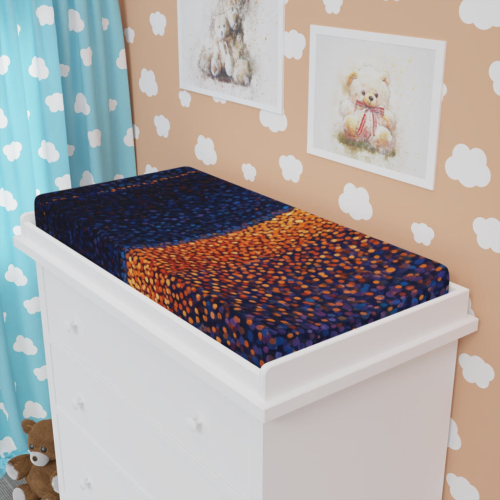 Baby Changing Pad Cover with Luminous Portal Art