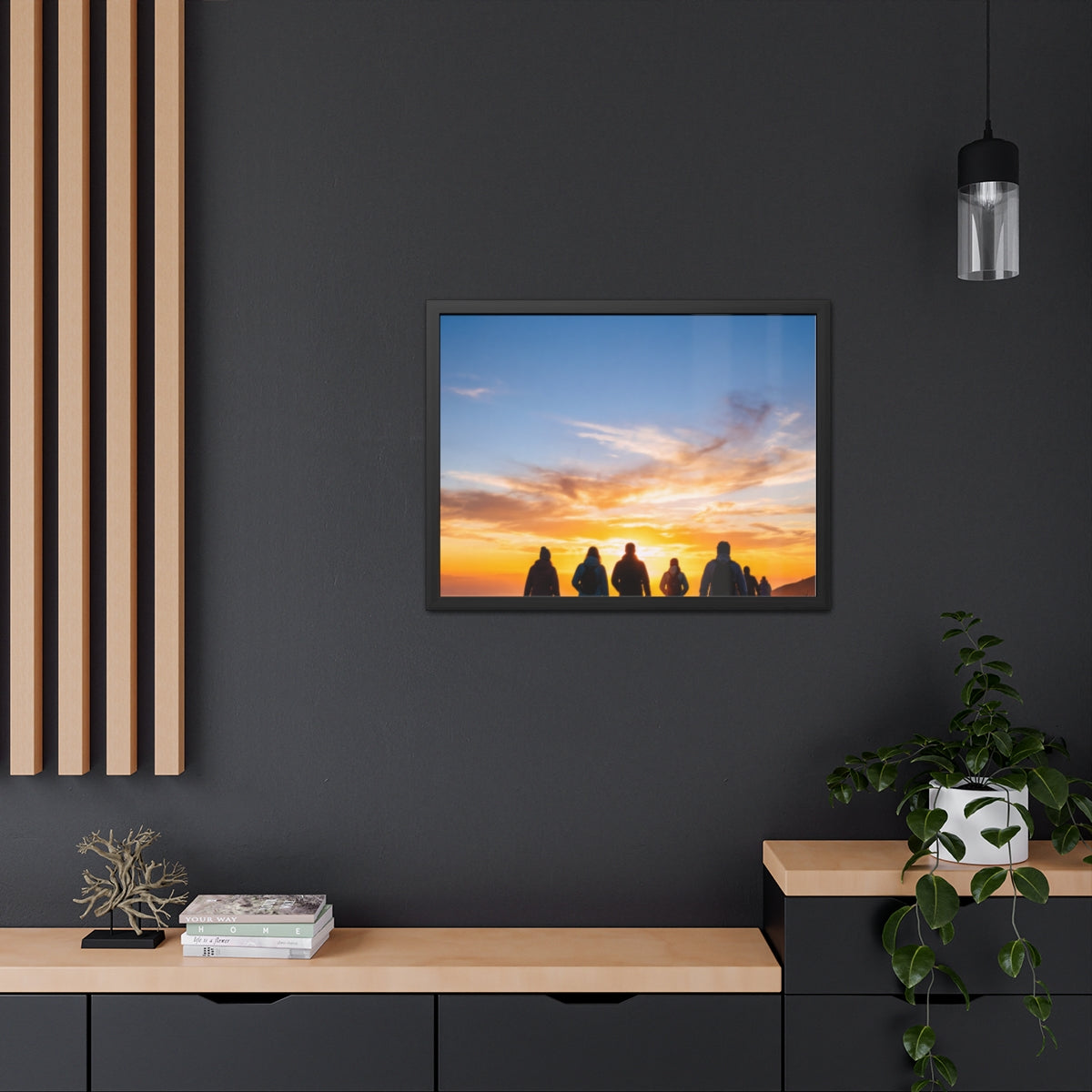 Framed Poster - Sunset Silhouette