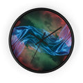 Wall Clock - Celestial Silk Waves Cloudscape Art | Echovira...