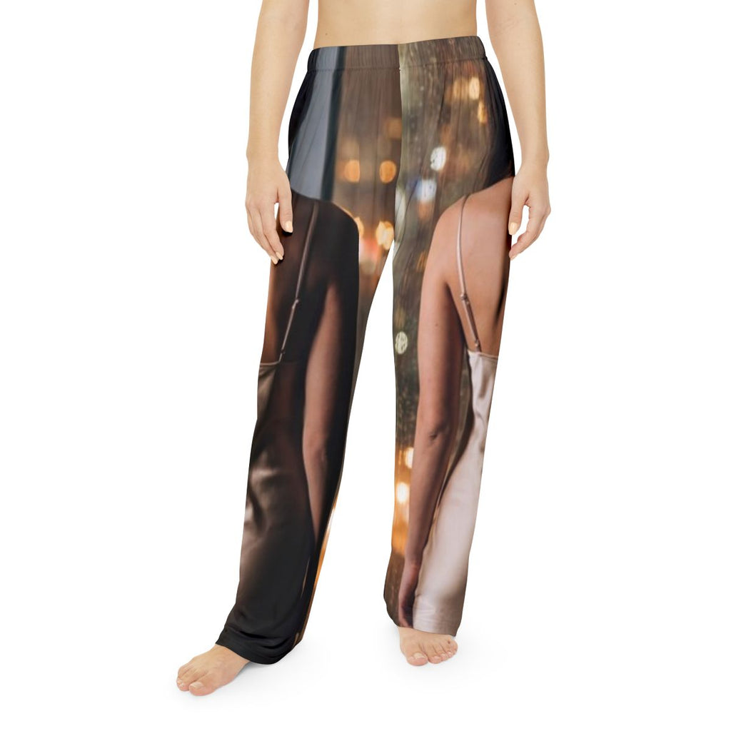 Women's Pajama Pants - Rainy City Glow | Echovira Gallery