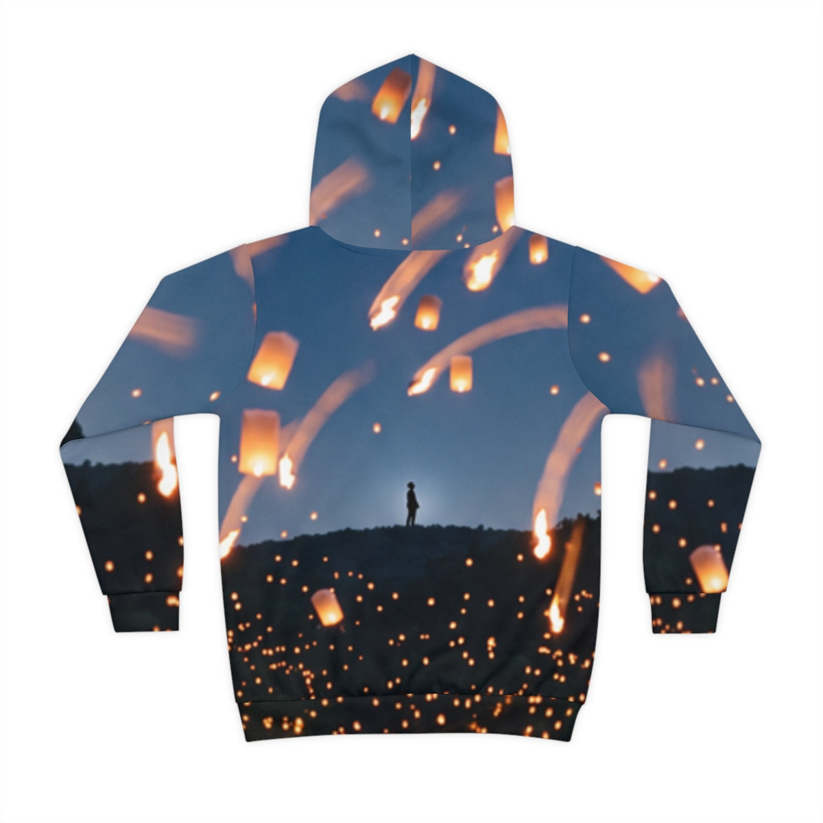 Kids Lantern Sky Twilight Landscape Hoodie