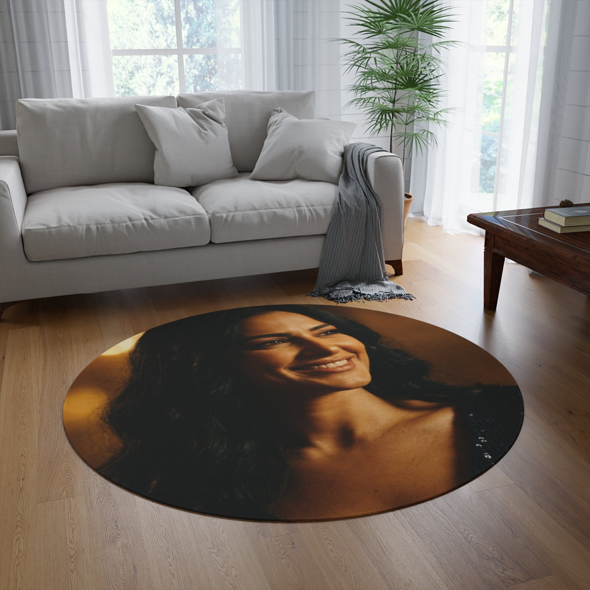 Round Area Rug - Elegant Aesthetic