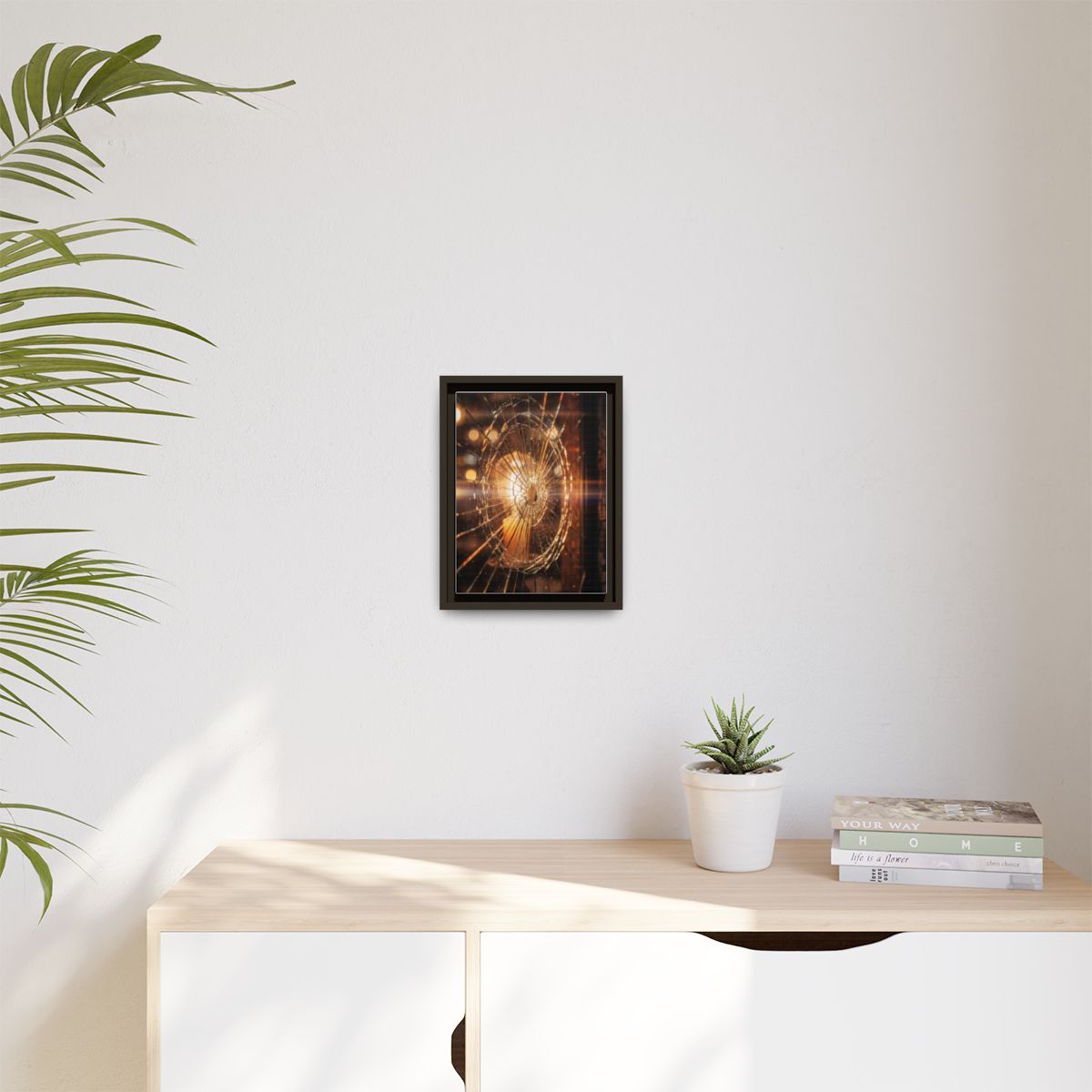 Framed Matte Canvas - Shattered Glass