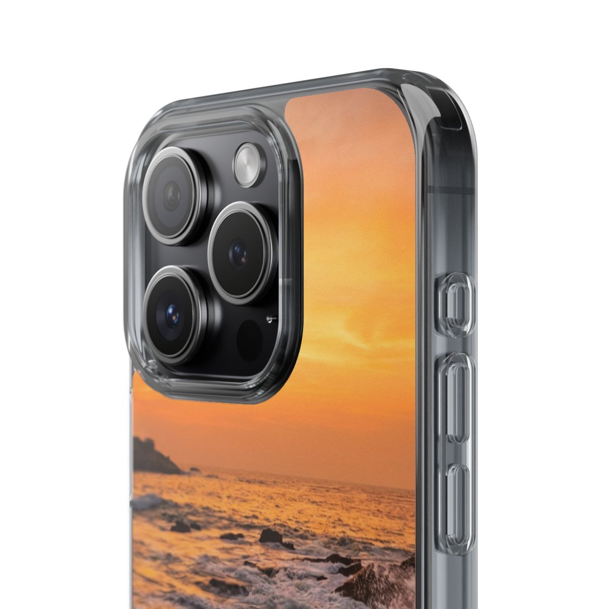Clear Impact-Resistant Cases - Clear Phone Case - Sunset......