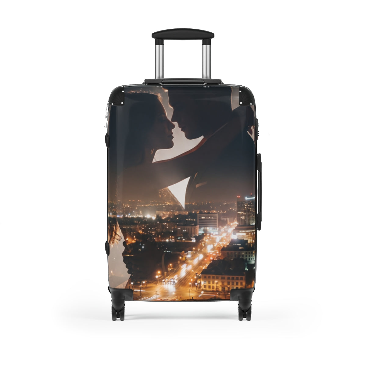 Suitcase - Night City Lovers Double Exposure | Echovira...