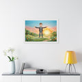 Framed Horizontal Poster - Sunny Meadow — White (14×11... |...