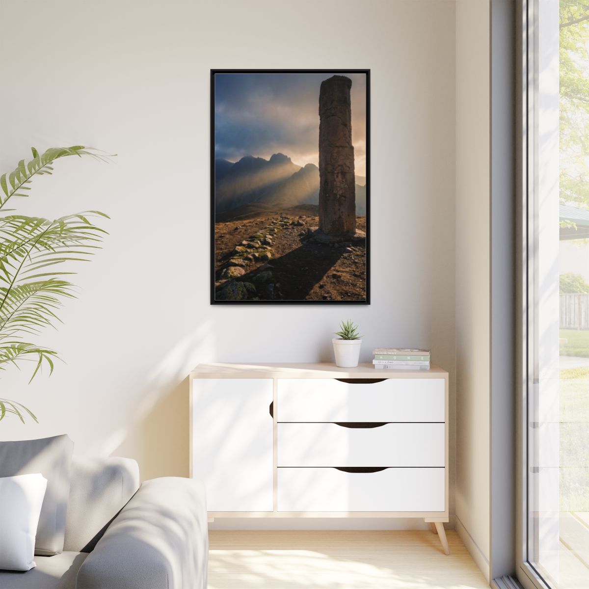 Matte Canvas, Framed - Mystic Monolith Ancient Persian... |...
