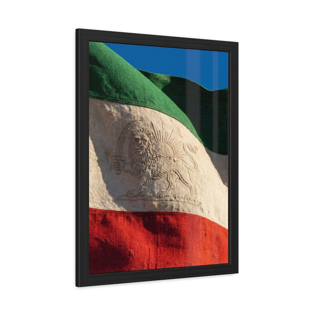 Framed Wall Art - Heritage Flag — Portrait