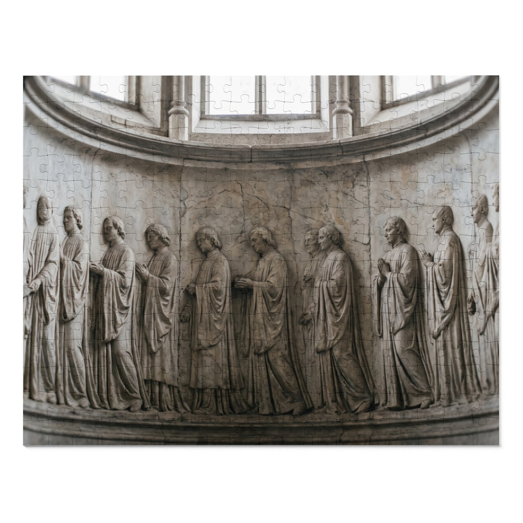 Jigsaw Puzzle with Tin - Gothic Frieze Procession Wall Decor...