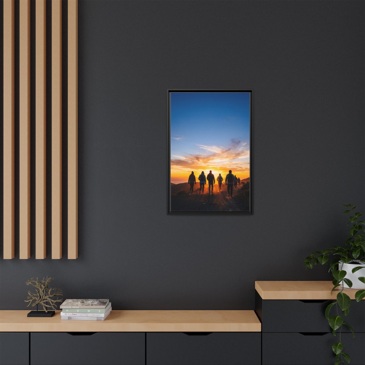 Matte Canvas, Framed - Epic Dawn Trek