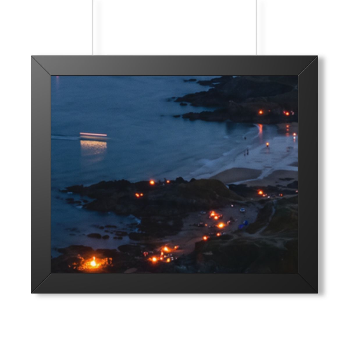 Framed Horizontal Poster - Coastal — Black (14×11, 16×12......