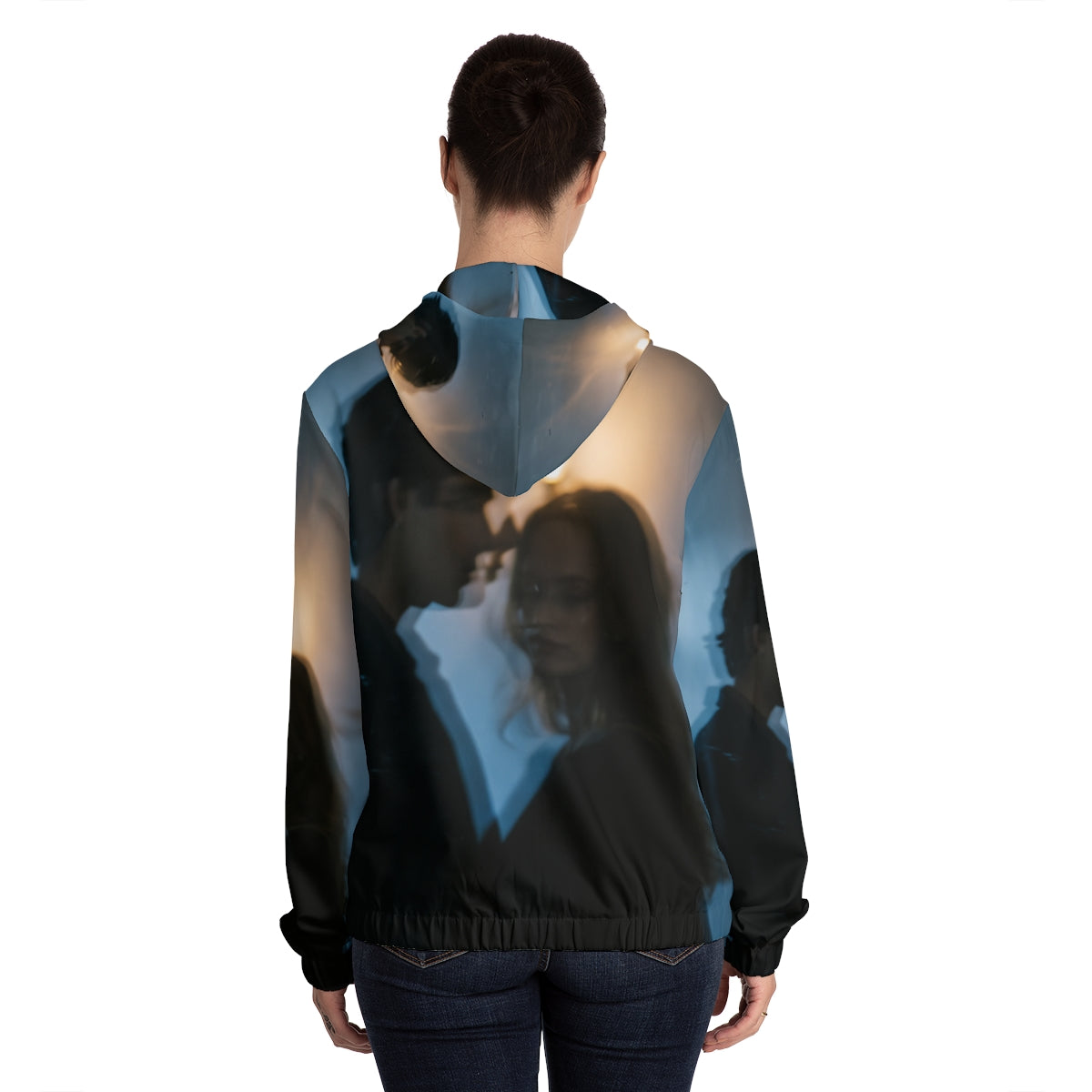 Midnight Shadow Women's Zip Hoodie - Cozy Outerwear |...