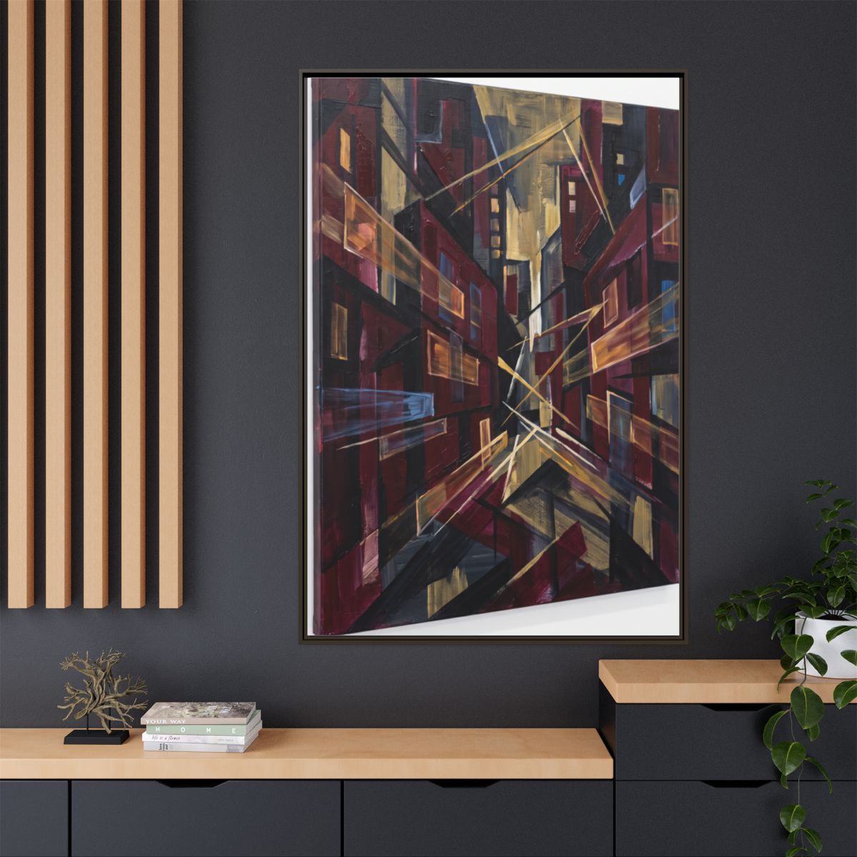 Framed Matte Canvas - Urban Perspective (8×10, 9×12, 11×14...