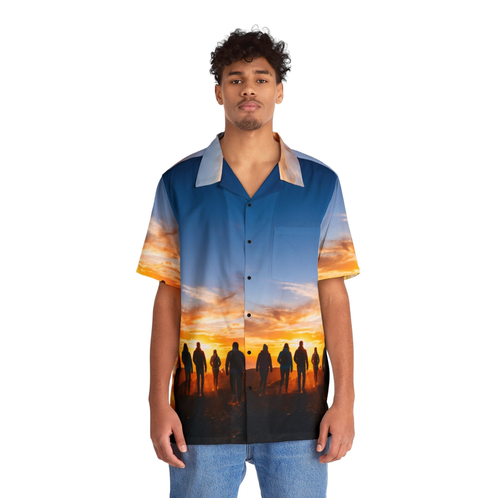 Herren Hawaiihemd - Golden Dawn Trek
