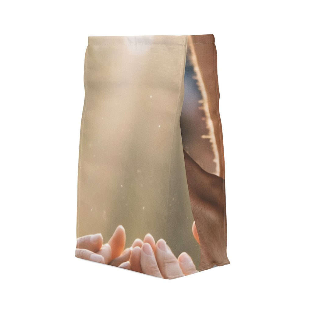 Polyester Lunch Bag - Golden Rays of Unity Wall Art |...