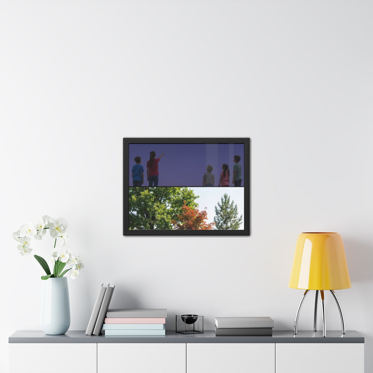 Framed Posters - Stardust & Forest Discovery — Landscape......