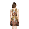 Robe d'été fille avec motif festival doré
