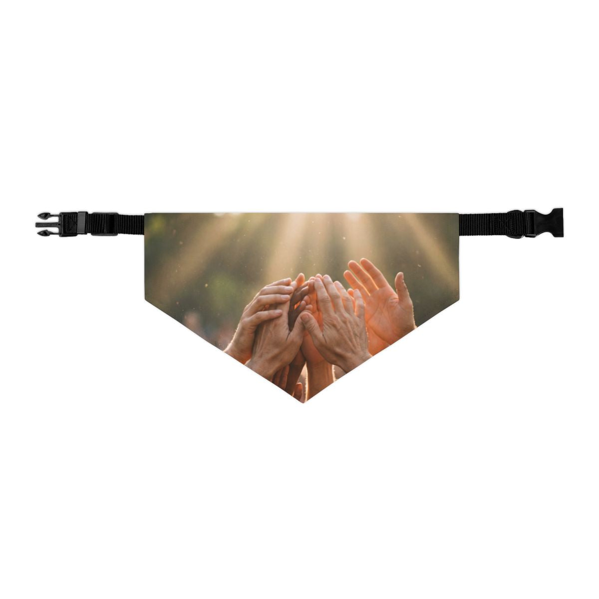 Pet Bandana Collar - Golden Rays of Unity Wall Art |...