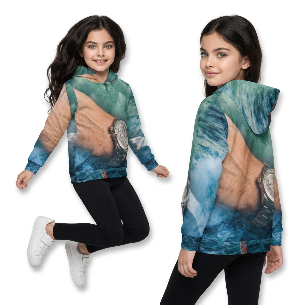 Surreal Ocean Kids Hoodie